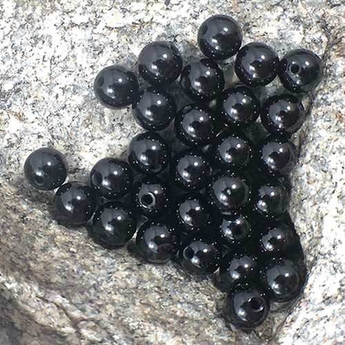 Bulk Black Agate Beads, Round 4-12mm, 5-200pcs