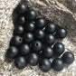 Bulk Matte Black Agate Beads, Round, 4-12mm, 5-200pcs
