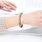 Unakite jasper gemstone stretch bracelet, 4-12mm