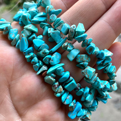 Blue Turquoise Chip Beads 5~8mm