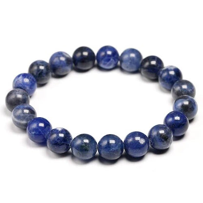 Sodalite gemstone stretch bracelet, 4-12mm