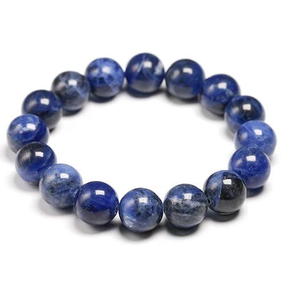 Sodalite gemstone stretch bracelet, 4-12mm