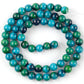 Blue Green Chrysocolla Beads, Synthetic, 4-10mm, 15.5'' strand
