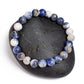 Sodalite gemstone stretch bracelet, 4-12mm