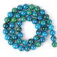 Blue Green Chrysocolla Beads, Synthetic, 4-10mm, 15.5'' strand
