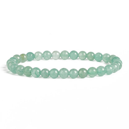 Bracelet extensible avec pierres précieuses d'aventurine verte, 4-12 mm