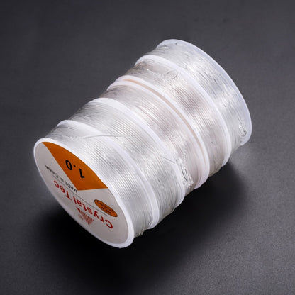 Transparent Crystal Elastic Stretch Cord, 20-100 Meter