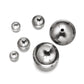 Stainless Steel Round Bead Caps, 50pcs