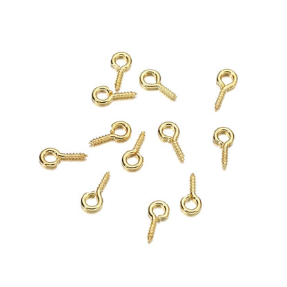 Mini épingles à œil colorées 4x8mm, 200 pièces