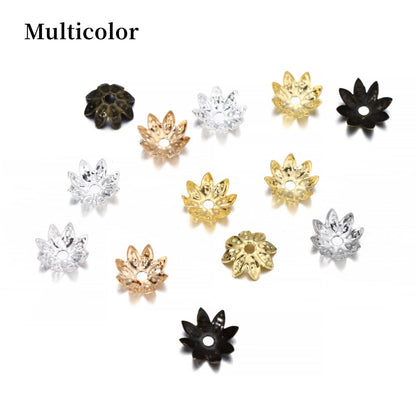 8, 10mm Lotus Flower Spacer Bead Caps, 200pcs