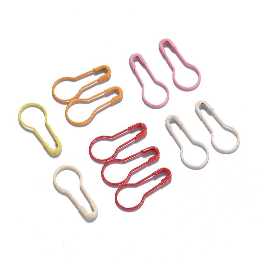 20pcs Colorful Blank Metal Brooch Safety Pins