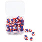 50pcs USA Flag Polymer Clay Beads DIY Kit