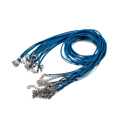 1.5mm Leather Cord, Necklace With Lobster Clasp, 50Pcs