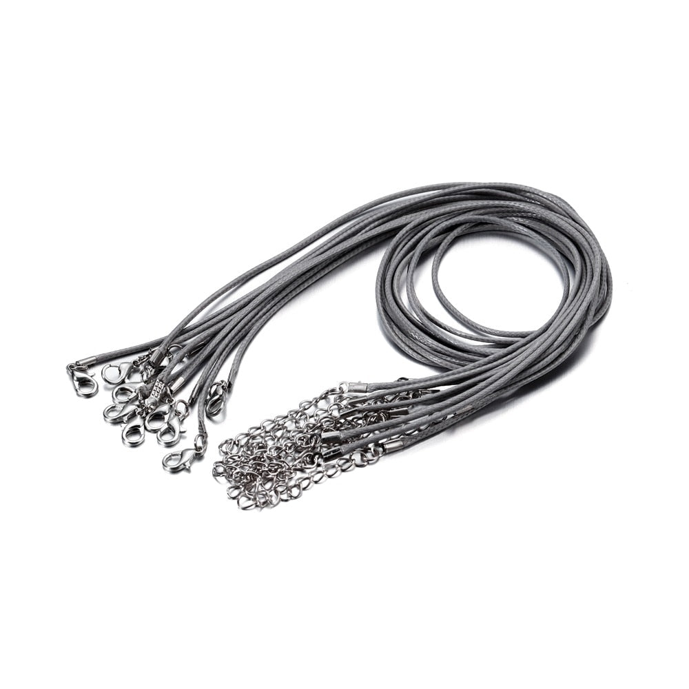 black necklace cord 1.5mm/2.0mm braided leather