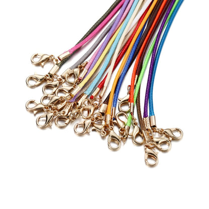 1.5mm Colorful Fauxs Leather Cord Adjustable Braided Rope, 10Pcs Lot