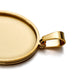 5 pièces pendentif en or réglage de la base du cabochon