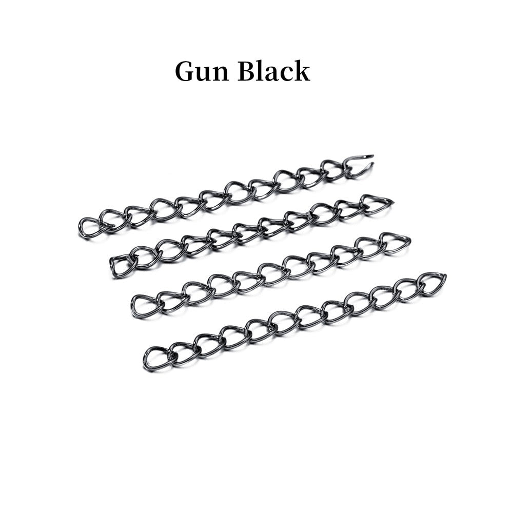 5 cm bunte Halsketten-Verlängerungskette, 30–100 Stück