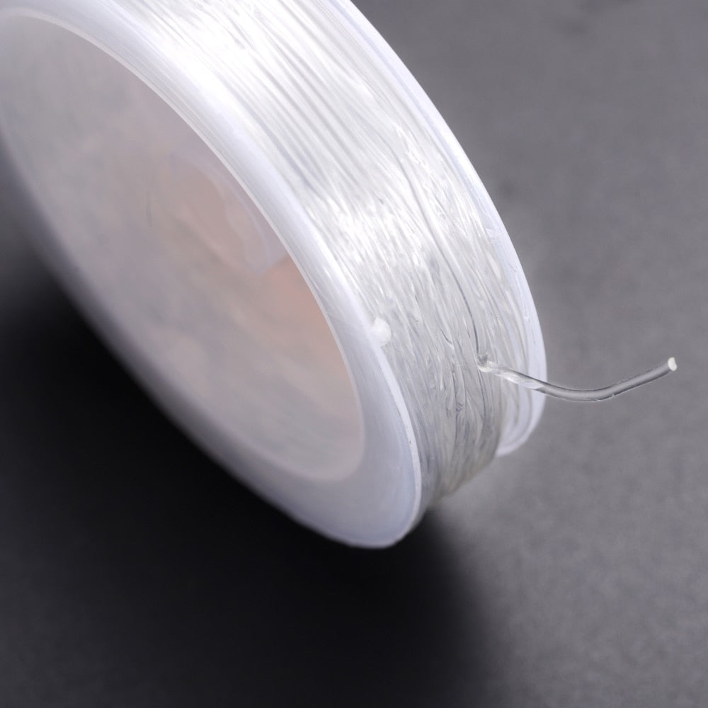 Cordon élastique élastique en cristal transparent, 20 à 100 mètres