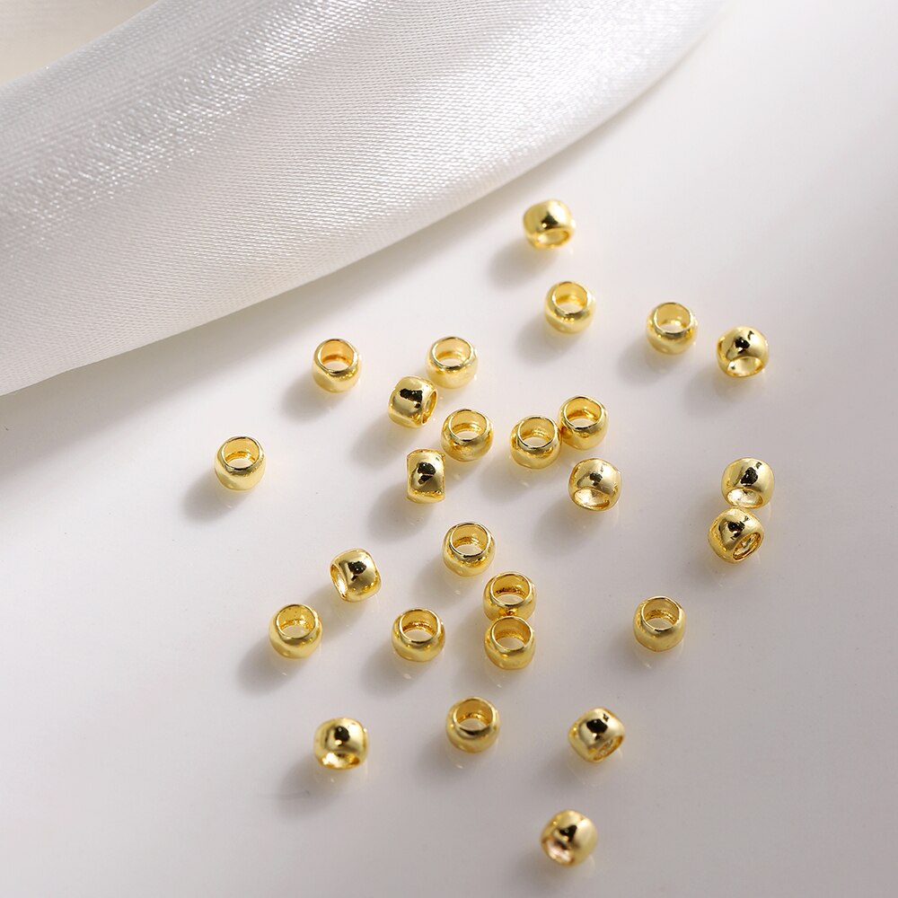 Bouchon Perles D'Espacement Cuivre 1.2 1.5 2.5mm, 100pcs