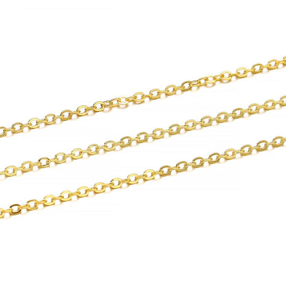 Long Necklace Chains, Brass - 10m lot