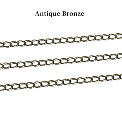 Anneau à maillons ouverts longs en bronze étendu, lot de 5 m 10 m