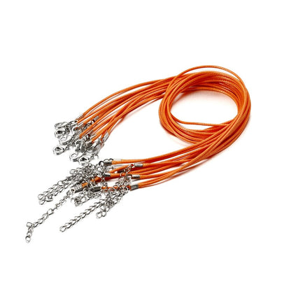 1.5mm Leather Cord, Necklace With Lobster Clasp, 50Pcs