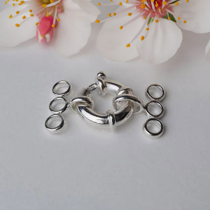 3-Strand Round Jumbo Hook and Eye Spring Bolt Ring Clasp