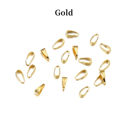 7–8 mm goldene Clip-Verbinder, 100 Stück