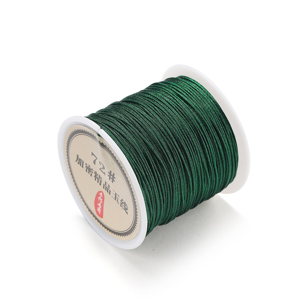 Cordon de fil en nylon de 0,8 mm, corde pour rouleau de macramé de 50 m