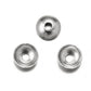 Stainless Steel Round Bead Caps, 50pcs