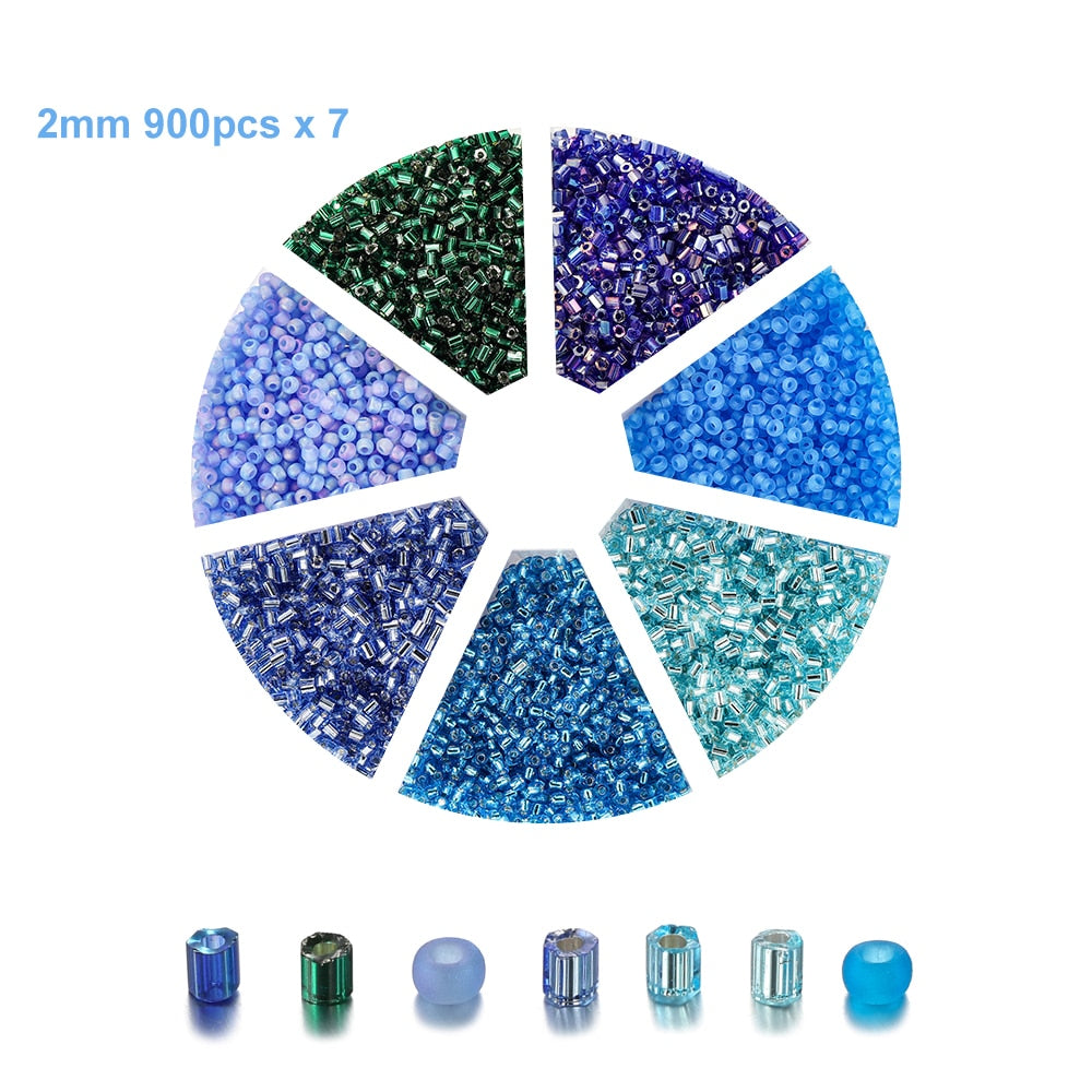 Tschechisches Charm-Kristall-Abstandsperlen-Set