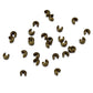 Perles rondes à sertir en cuivre, 3-5mm, 50-100 pièces