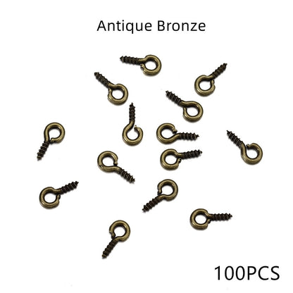 Gold Mini Eye Pins, 100-200pcs 4-10mm