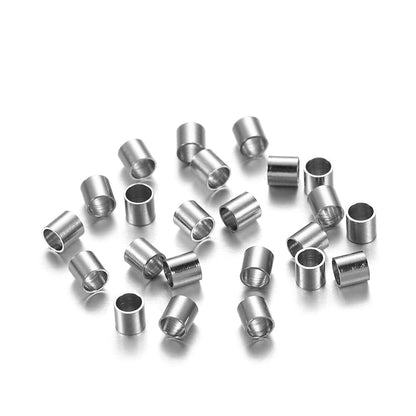 Stopper Spacer Crimp Tube Beads 1.5-4.0mm, 120-150pcs