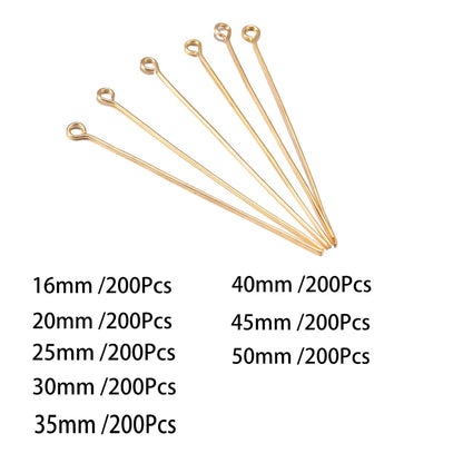 10-50mm Head Pins Connectors, 200pcs