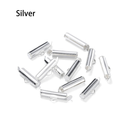 Crimp End Caps Slider Clasp, 30-50pcs