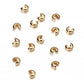Copper Round Covers Crimp End Beads 3-5mm, 50-100pcs