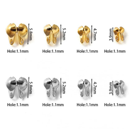 Fermoirs à chaîne à billes en acier inoxydable, 50 pièces