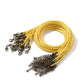 1.5 2mm Leather Adjustable Braided Rope with Lobster Clasp, 10Pcs