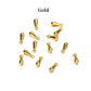 Gold Copper Water Drop End Beads 2x7 3x9mm, 200pcs