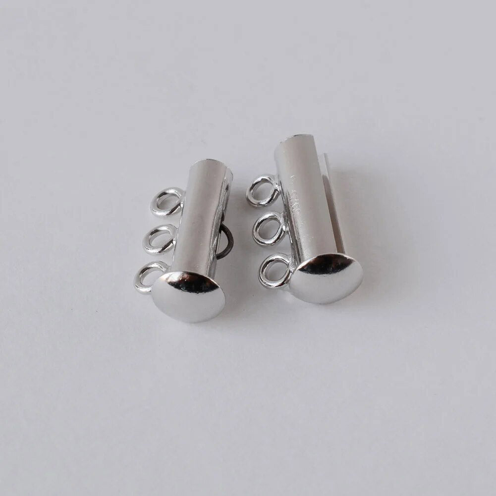 3-strand Slide Buckle Clasp for Necklace and Bracelet