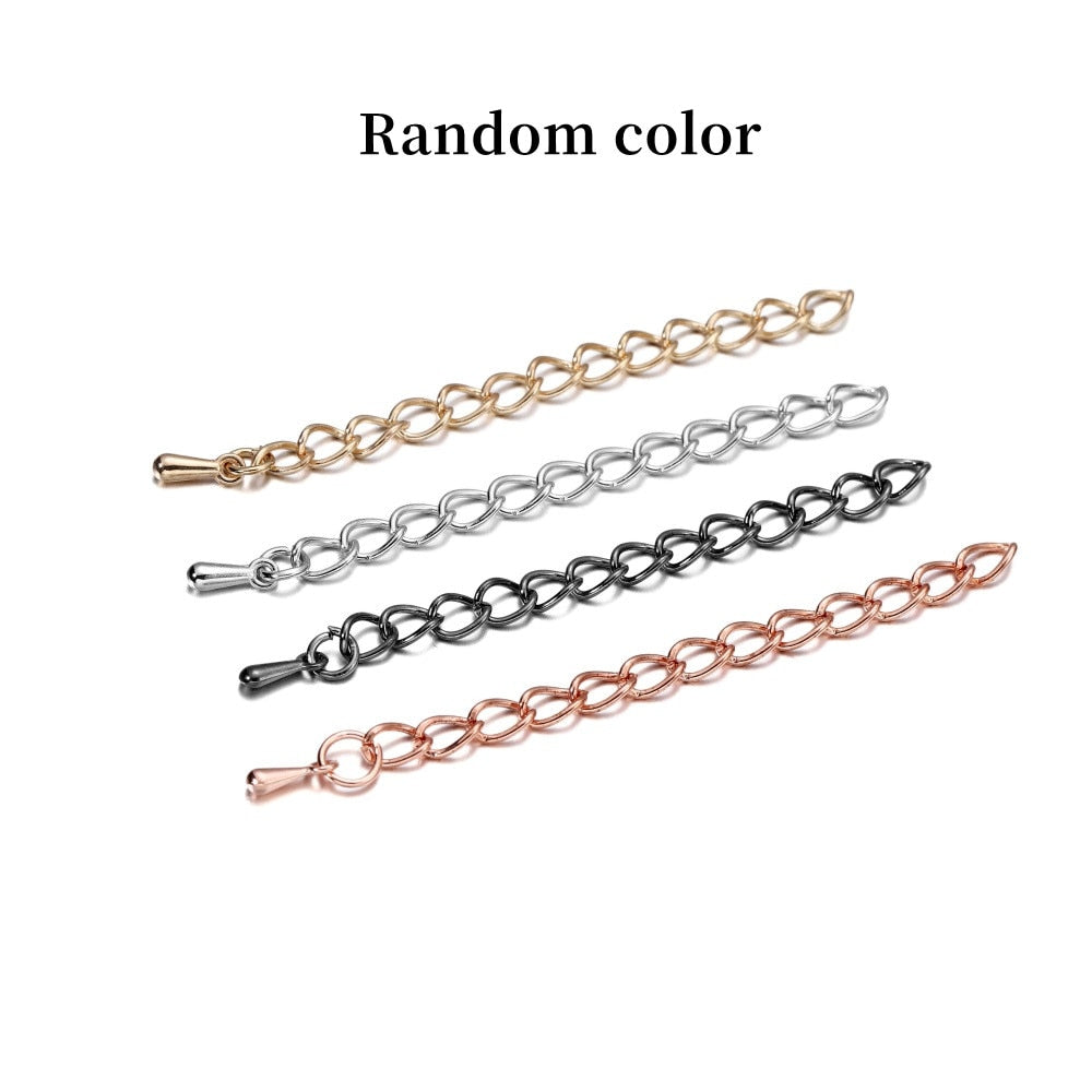 50mm 70mm Tone Extended Extension Tail Chain Connector, 20pcs/lot