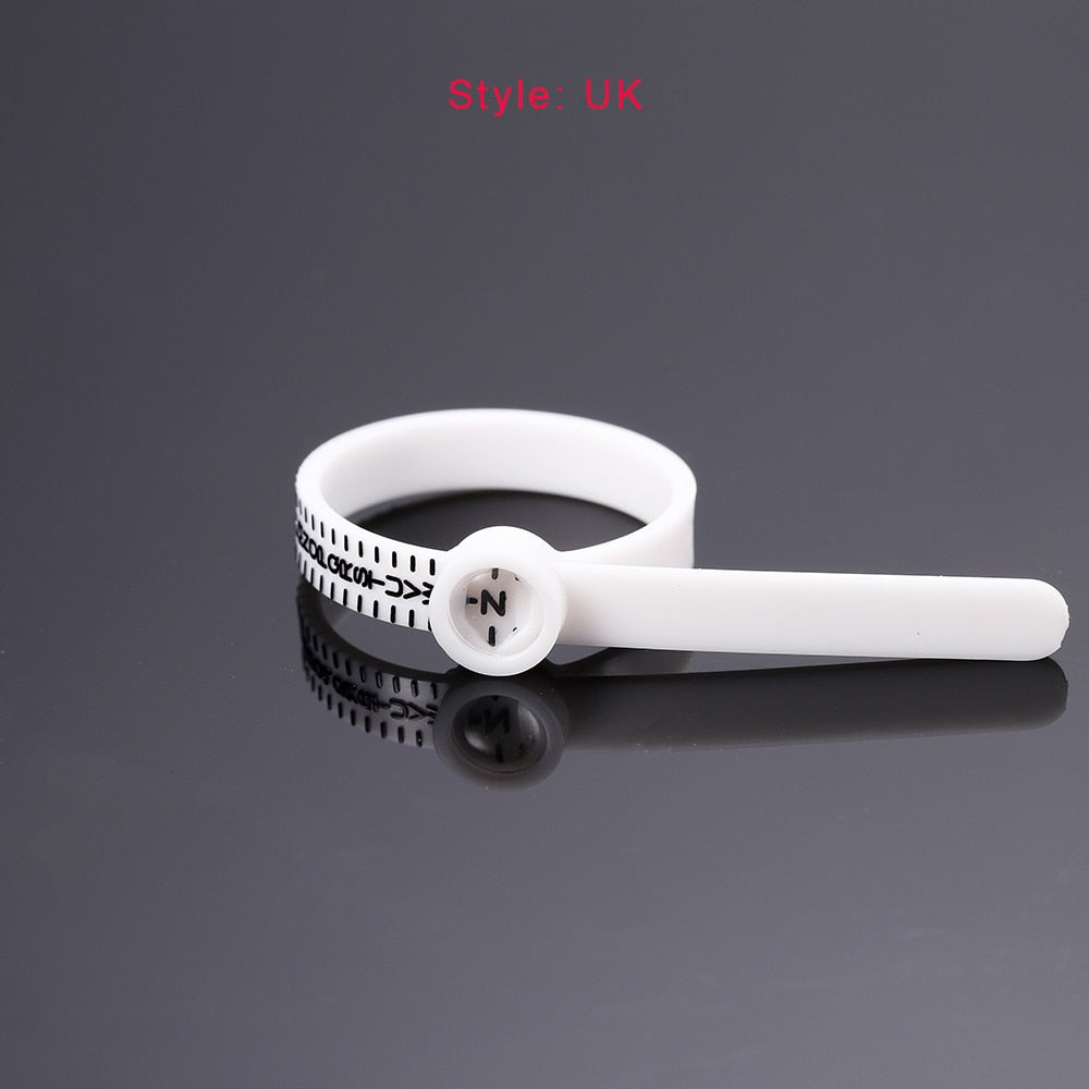 Offizieller UK/US-Ringgrößenmesser für Männer und Frauen, Größen von AZ