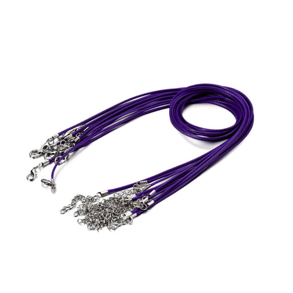 1.5mm Leather Cord, Necklace With Lobster Clasp, 50Pcs