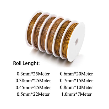 0,3–1,0 mm beständiger starker Edelstahldraht, 1 Rolle