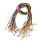 1.5mm Colorful Fauxs Leather Cord Adjustable Braided Rope, 10Pcs Lot