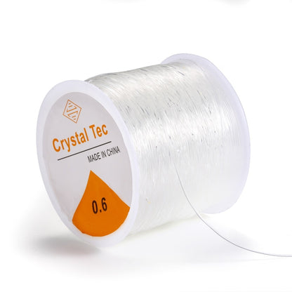 Transparent Crystal Elastic Stretch Cord, 20-100 Meter