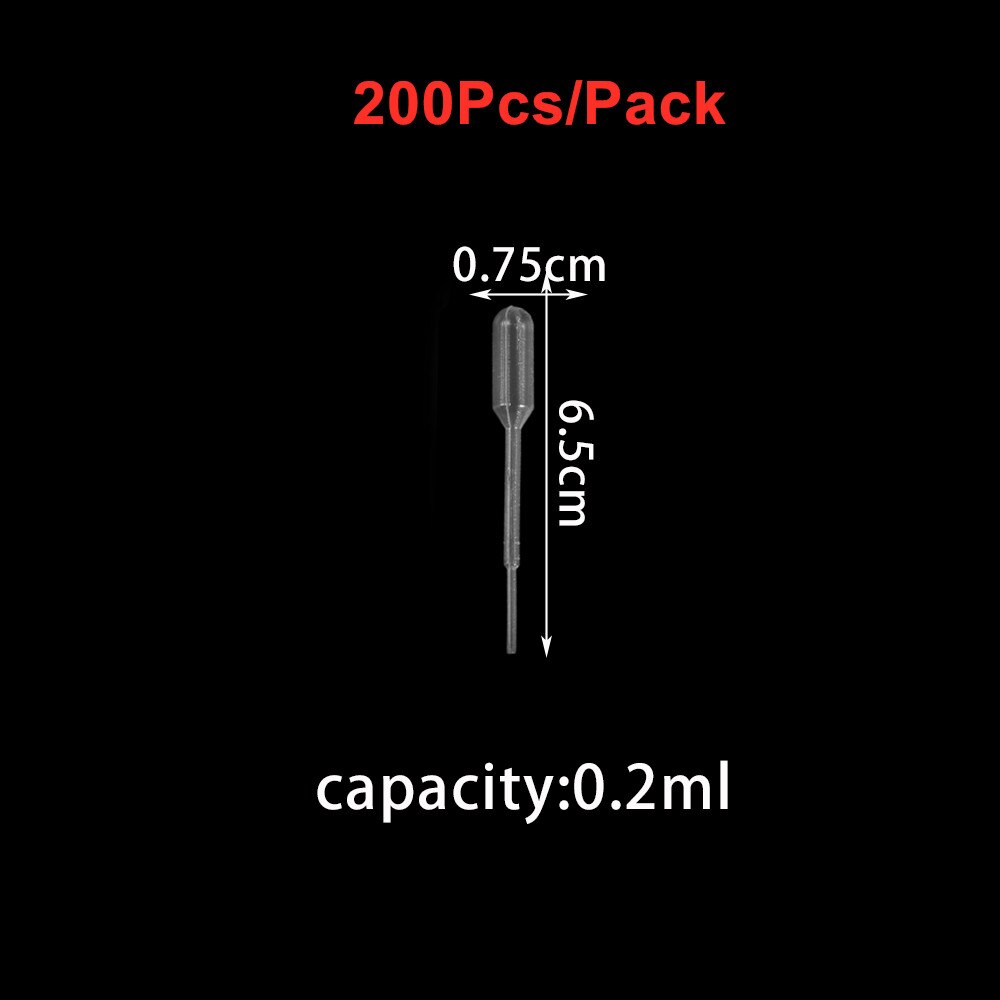 20–200 Stück Kunststoff-Einweg-Quetschpipetten, 0,2–3 ml für die Herstellung von Harzschmuck
