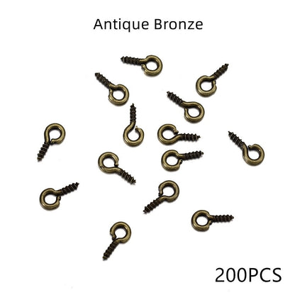 Gold Mini Eye Pins, 100-200pcs 4-10mm