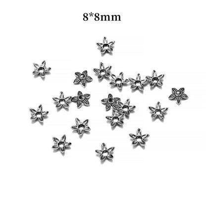 8mm Star Antique Flower Bead Caps, 100pcs